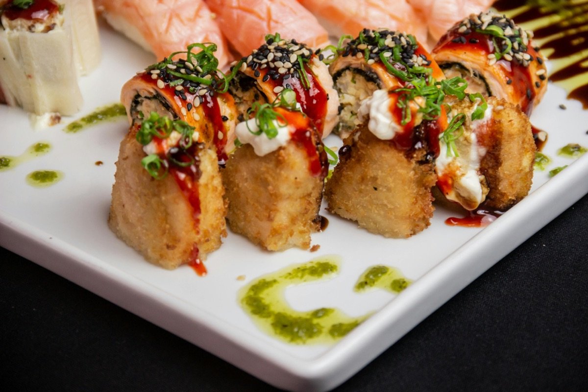 Signature roll with micro-herbs